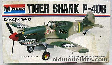 Monogram 1/48 Tiger Shark P-40B, 6803 plastic model kit